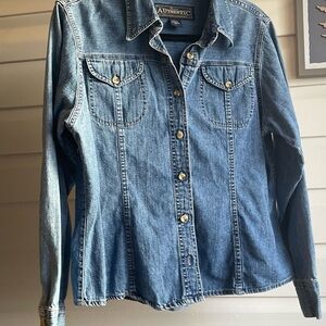 Authentic Denim Button-Up Shirt - Blue